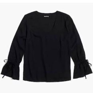 J. Crew Factory | Bow-Sleeve Top